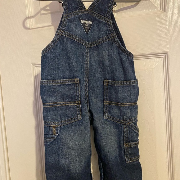 Fleece Lined Oshkosh B’Gosh Denim Overalls - Picture 6 of 8
